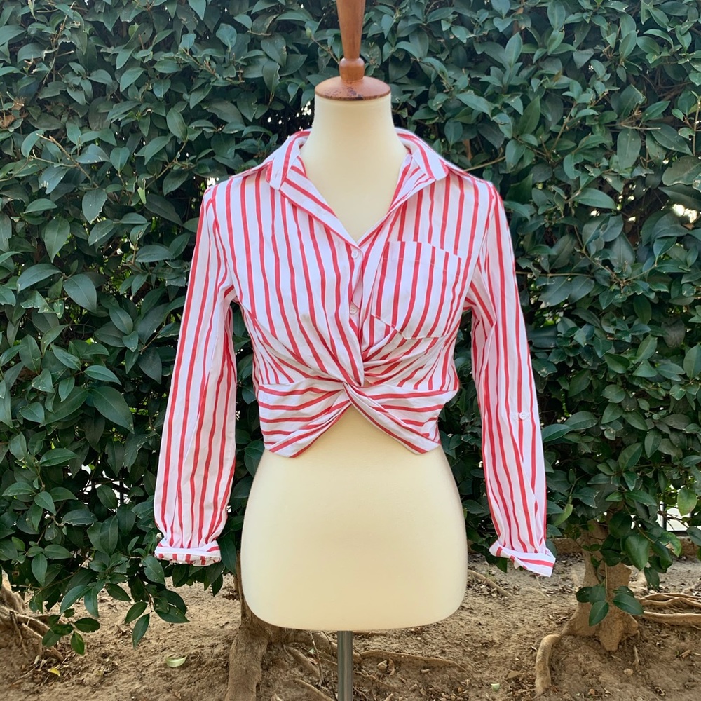 Button up crop top
